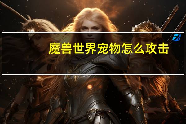 魔兽世界宠物怎么攻击