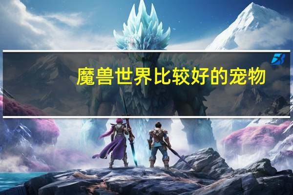 魔兽世界比较好的宠物