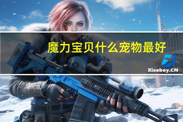 魔力宝贝什么宠物最好