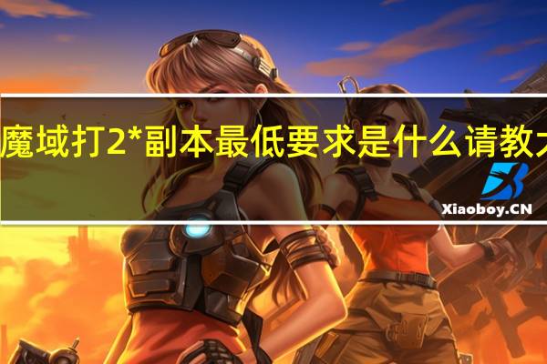 魔域打2*副本 最低要求是什么请教大侠们