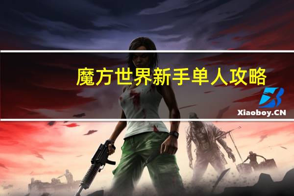 魔方世界新手单人攻略(魔方世界攻略)