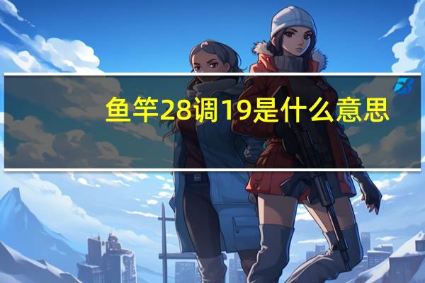 鱼竿28调19是什么意思（鱼杆19调28是什么意思）