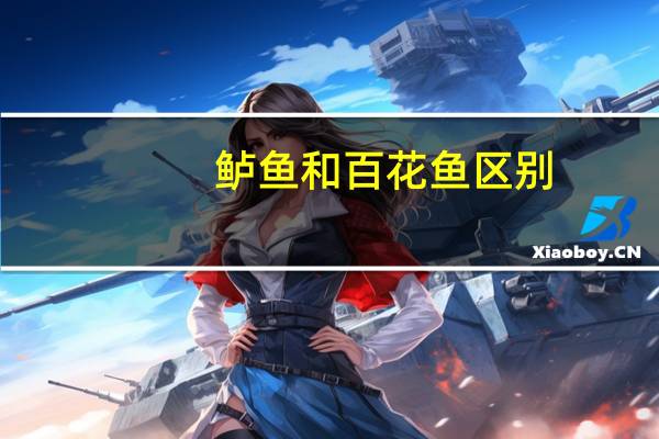 鲈鱼和百花鱼区别