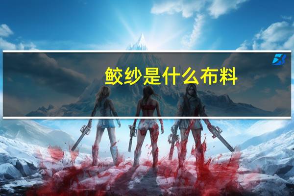 鲛纱是什么布料