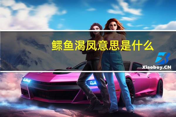 鳏鱼渴凤意思是什么
