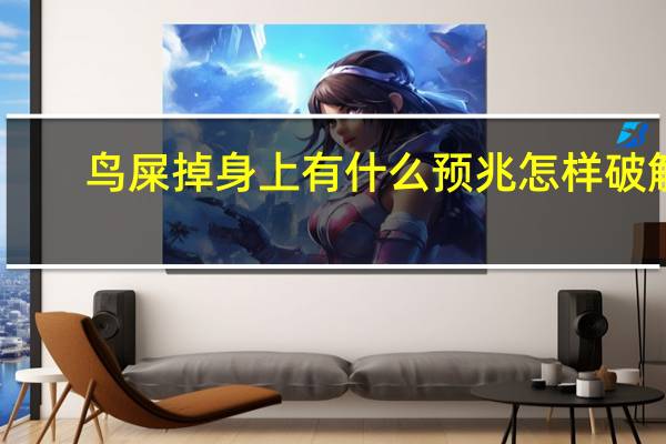 鸟屎掉身上有什么预兆怎样破解（鸟屎掉身上有什么预兆）