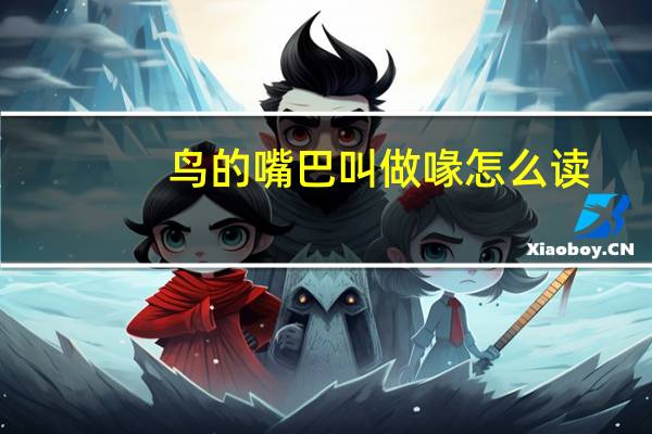 鸟的嘴巴叫做喙怎么读