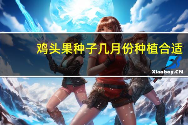 鸡头果种子几月份种植合适