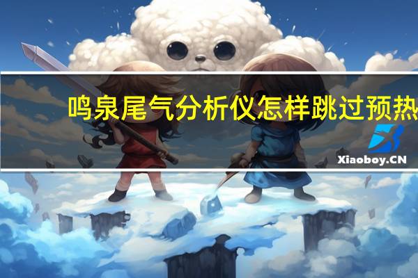 鸣泉尾气分析仪怎样跳过预热