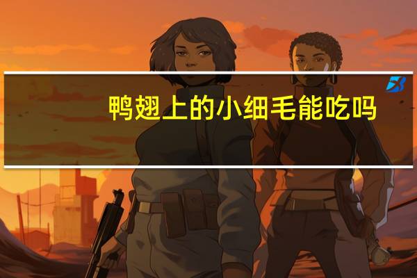 鸭翅上的小细毛能吃吗