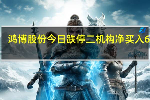 鸿博股份今日跌停 二机构净买入6539.49万元