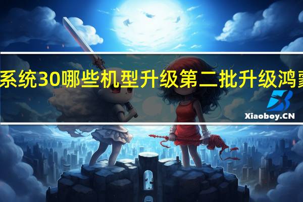 鸿蒙系统30哪些机型升级 第二批升级鸿蒙系统名单