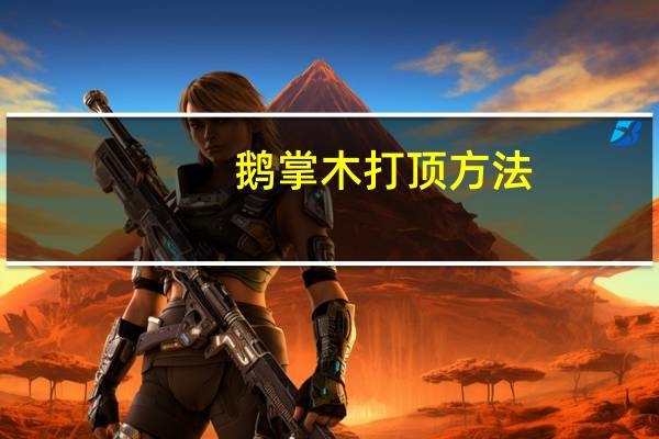 鹅掌木打顶方法