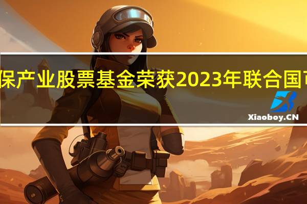 鹏华环保产业股票基金荣获 2023年联合国可持续基金奖