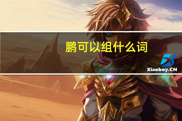 鹏可以组什么词