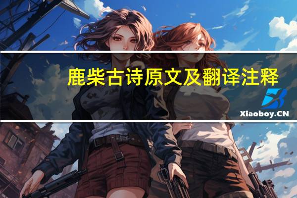 鹿柴古诗原文及翻译注释（鹿柴古诗原文及翻译）