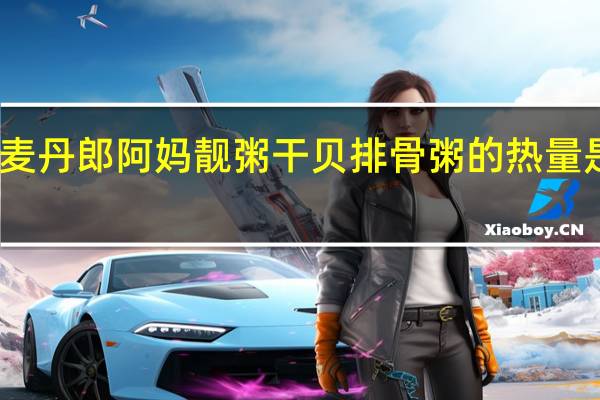 麦丹郎 阿妈靓粥 干贝排骨粥的热量是多少