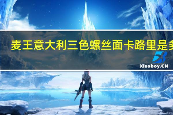 麦王 意大利三色螺丝面卡路里是多少