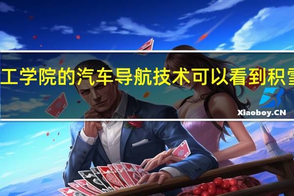 麻省理工学院的汽车导航技术可以看到积雪覆盖的道路