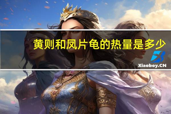 黄则和 凤片龟的热量是多少