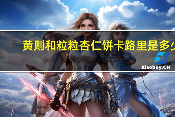 黄则和 粒粒杏仁饼卡路里是多少