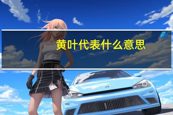 黄叶代表什么意思