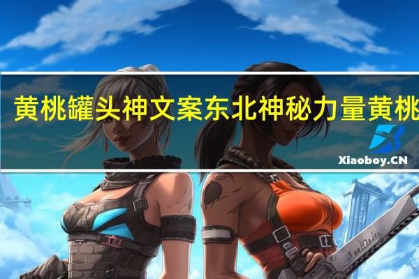 黄桃罐头神文案 东北神秘力量黄桃罐头
