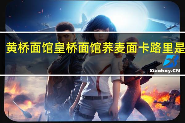 黄桥面馆 皇桥面馆 荞麦面卡路里是多少