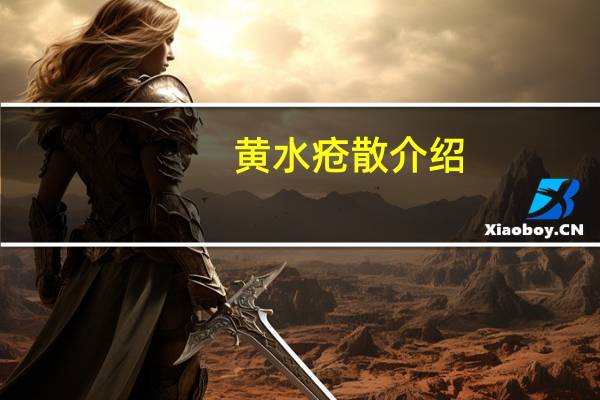 黄水疮散介绍