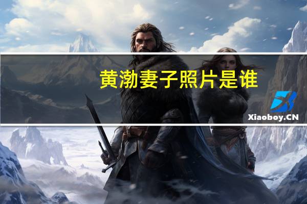 黄渤妻子照片是谁（黄渤妻子照片）
