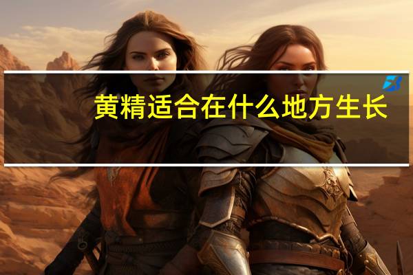 黄精适合在什么地方生长