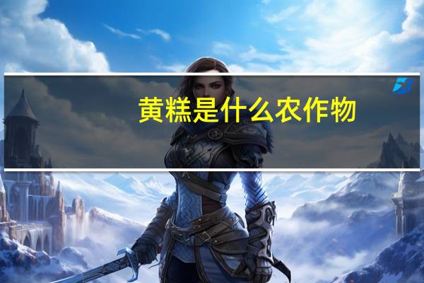 黄糕是什么农作物