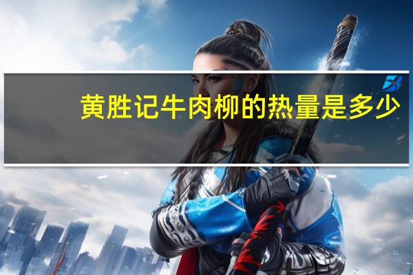 黄胜记 牛肉柳的热量是多少