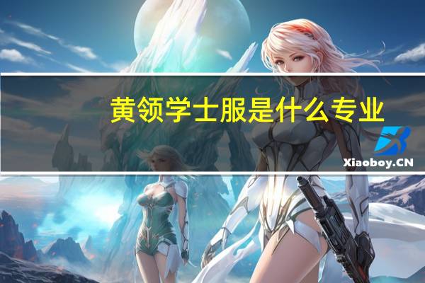 黄领学士服是什么专业