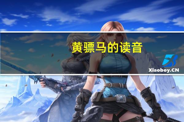 黄骠马的读音（黄骠马）