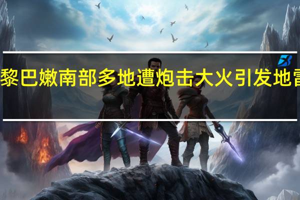 黎巴嫩南部多地遭炮击 大火引发地雷爆炸