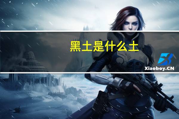 黑土是什么土