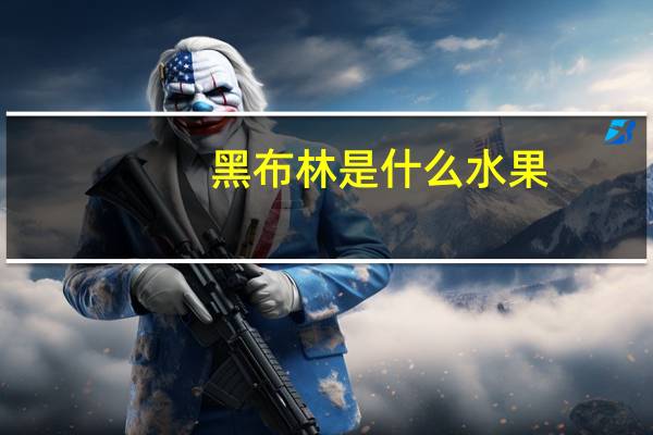 黑布林是什么水果