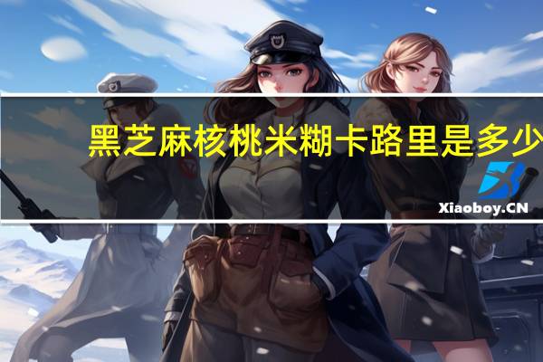 黑芝麻核桃米糊卡路里是多少