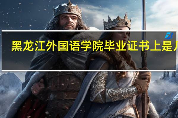 黑龙江外国语学院毕业证书上是几本
