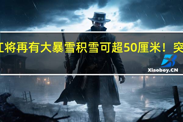 黑龙江将再有大暴雪 积雪可超50厘米！突破历史极值