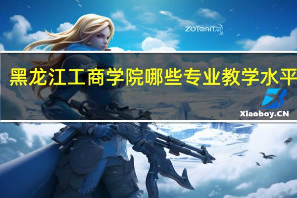 黑龙江工商学院哪些专业教学水平较高