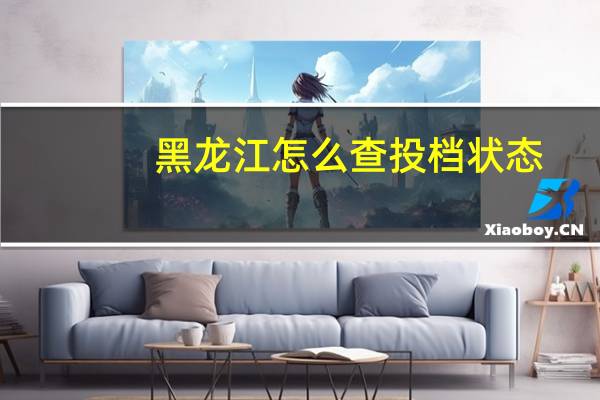 黑龙江怎么查投档状态