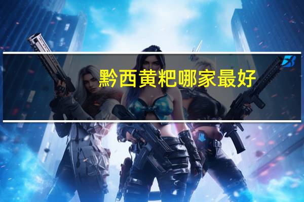黔西黄粑哪家最好