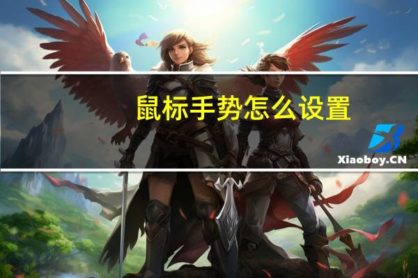 鼠标手势怎么设置（鼠标手势）