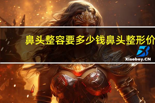 鼻头整容要多少钱 鼻头整形价格是多少