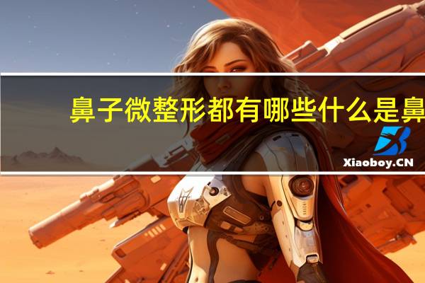 鼻子微整形都有哪些 什么是鼻尖整形术