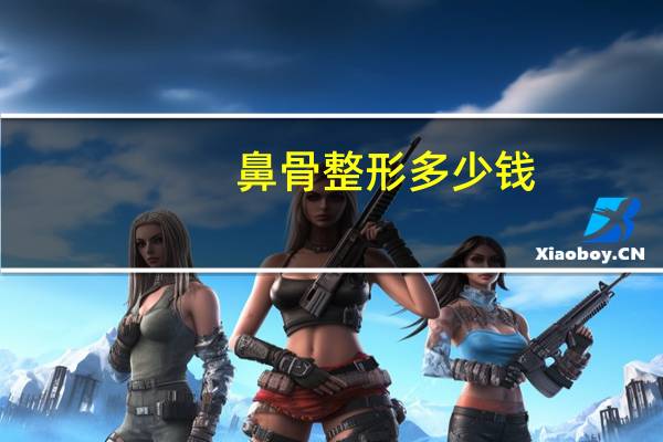 鼻骨 整形多少钱，鼻骨内推，鼻翼和鼻头缩小一般一共多少钱啊