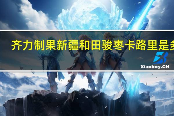 齐力制果 新疆和田骏枣卡路里是多少