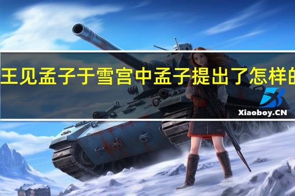 齐宣王见孟子于雪宫中孟子提出了怎样的政治理想